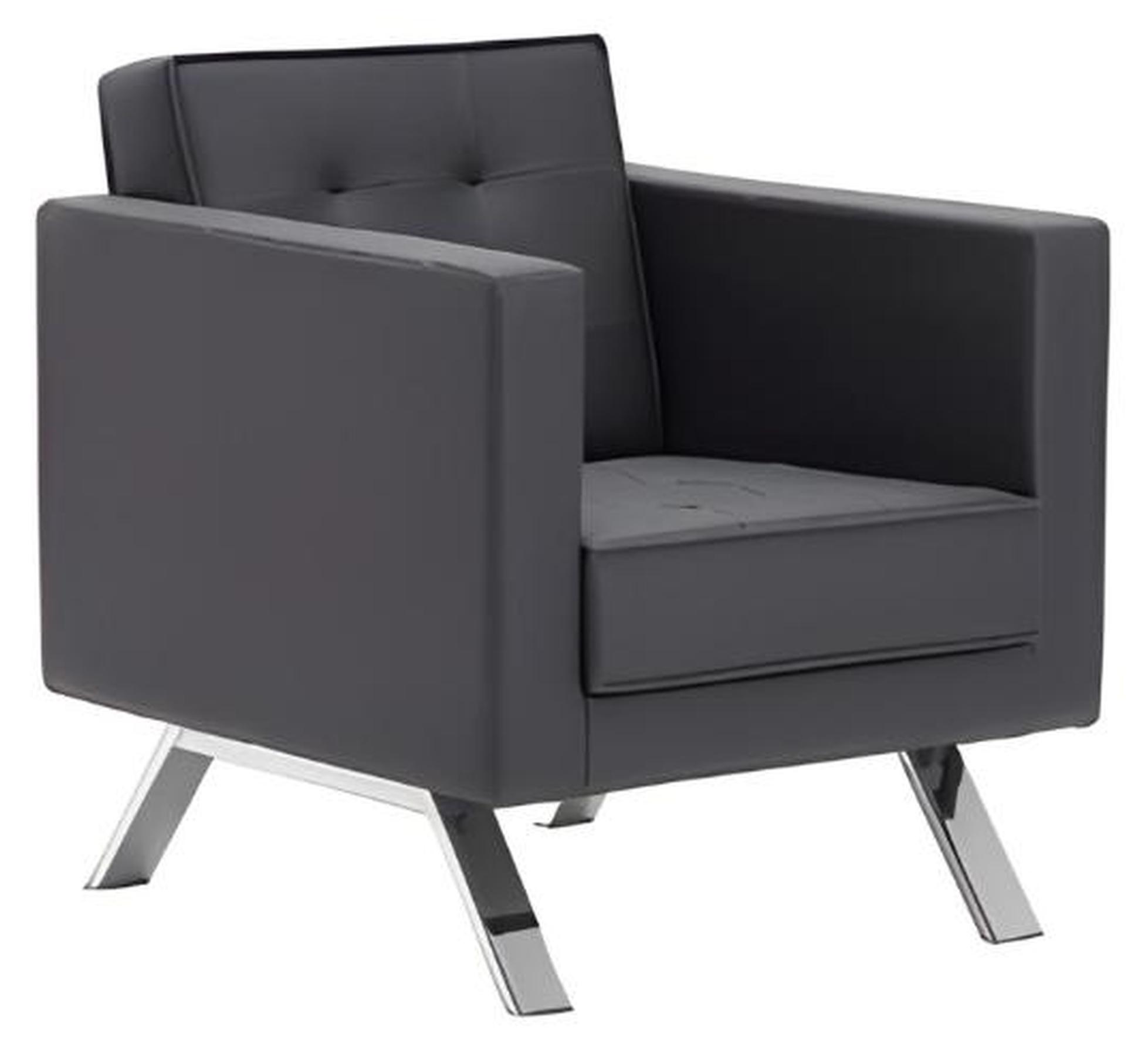 Sessel 1-Sitzer Design Leder Stuhl Polster Sofa 3 Sitzer Büro Einrichtung