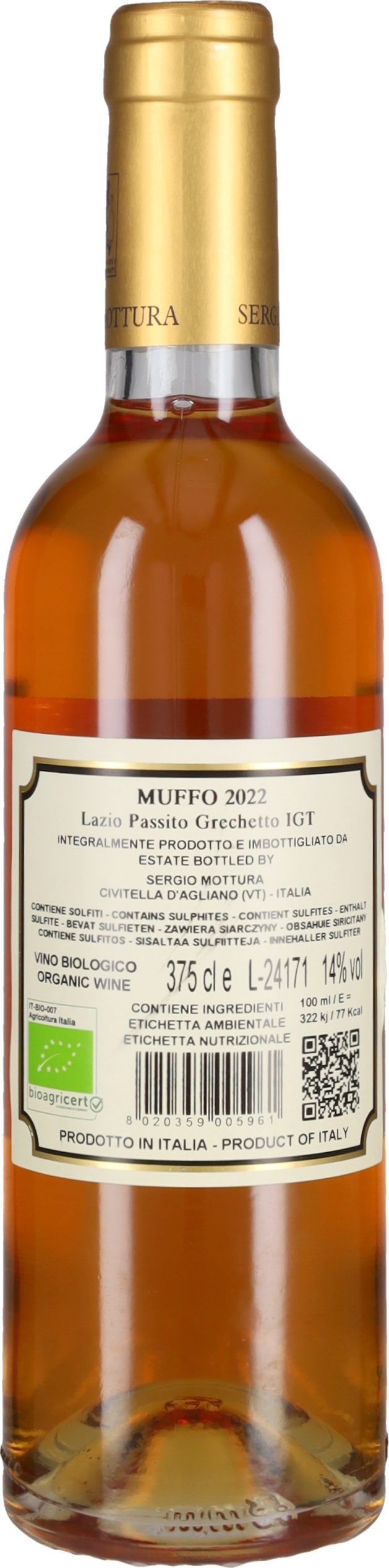 Mottura Sergio Grechetto Passito 'Muffo' Sergio Mottura 2022 - 37.5cl