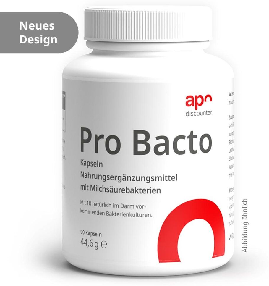 apodiscounter Pro Bacto Probiotika Kapseln mit Milchsäurebakterien