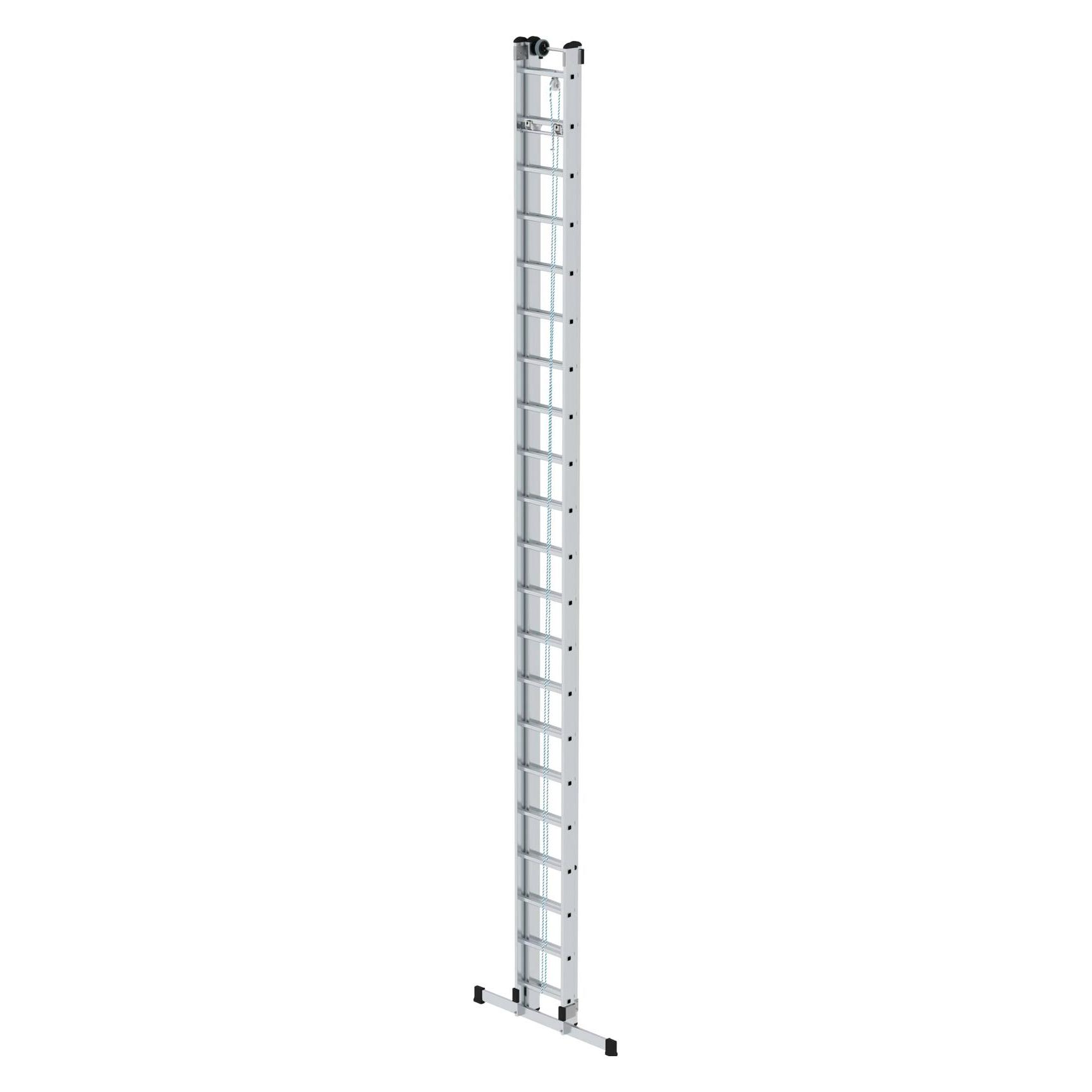 Günzburger Sprossen-Seilzugleiter mit Standard-Traverse 2x21 Sprossen (Gerüst) (011721)
