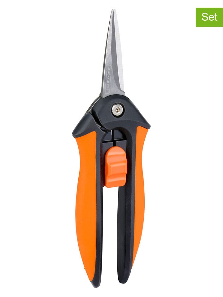 Black & Decker 2er-Set: Astscheren in Orange/ Schwarz - onesize