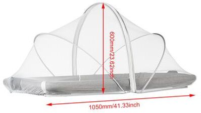 The Handy Homestead Foldable Baby Mosquito Net Tent For Cribs And Travel white