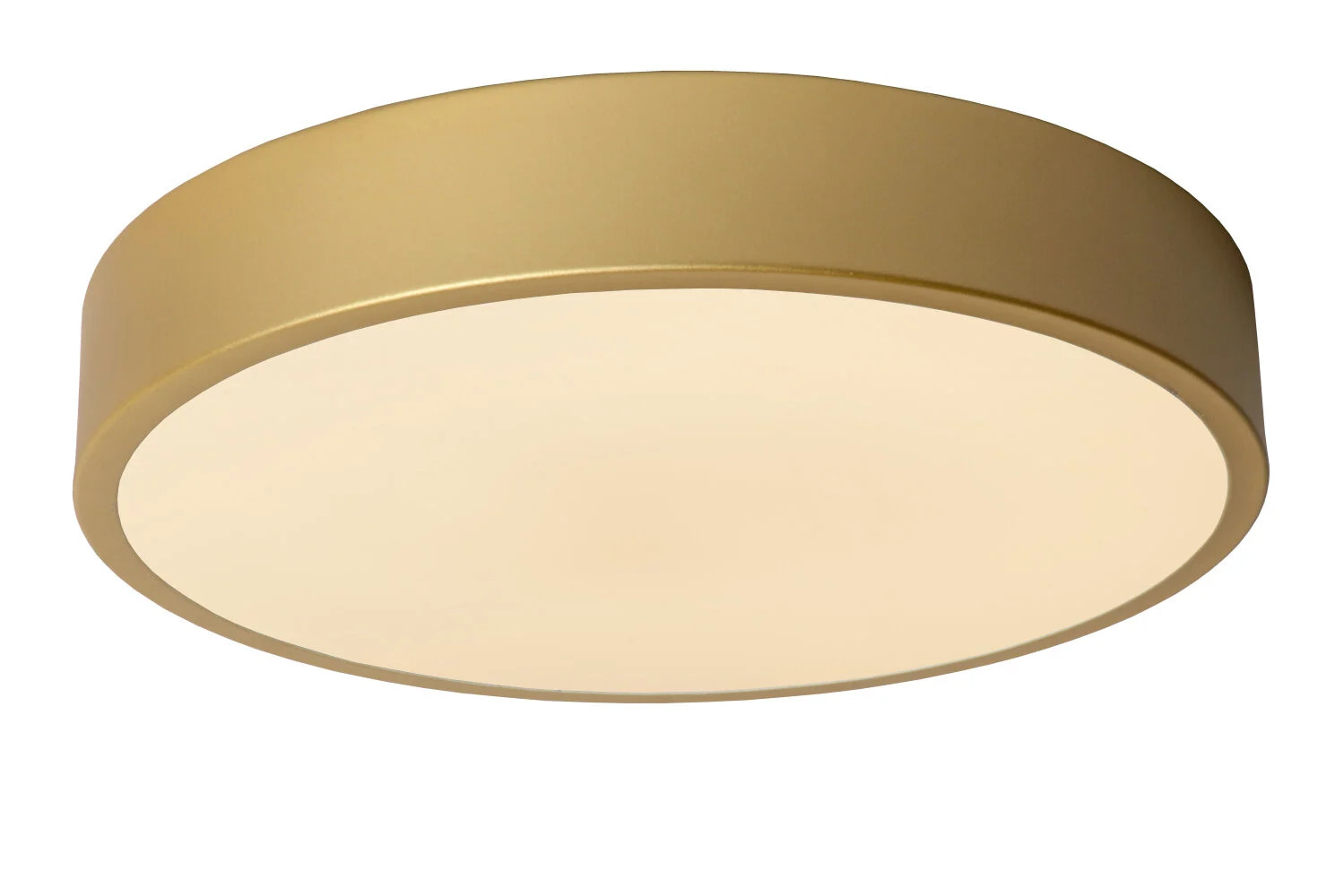 Lucide UNAR LED Plafondlamp - Rond - Mat Goud / Messing - Ø 30 cm