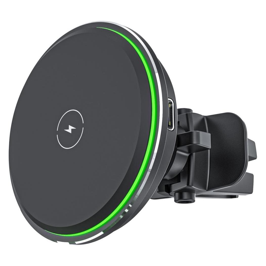 Qualo MagSafe car air vent holder with inductive charging LED MS black QMUS-KO-LD-01 (62489922)