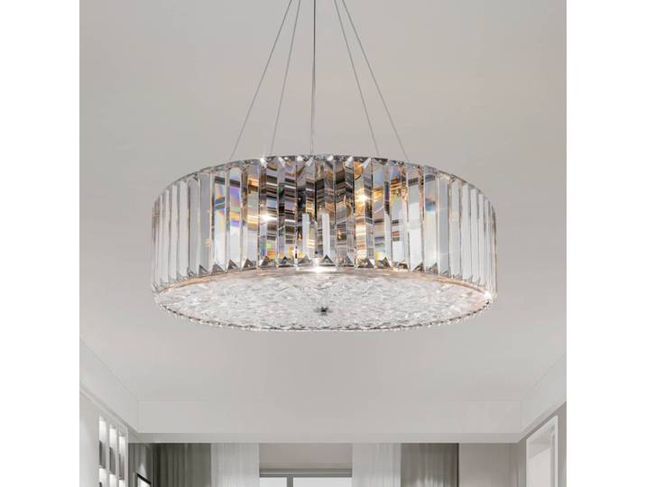 Maytoni Kristall Hängeleuchte Recinto, dimmbar, klar / transparent, für Wohn- / Esszimmer, Kristall