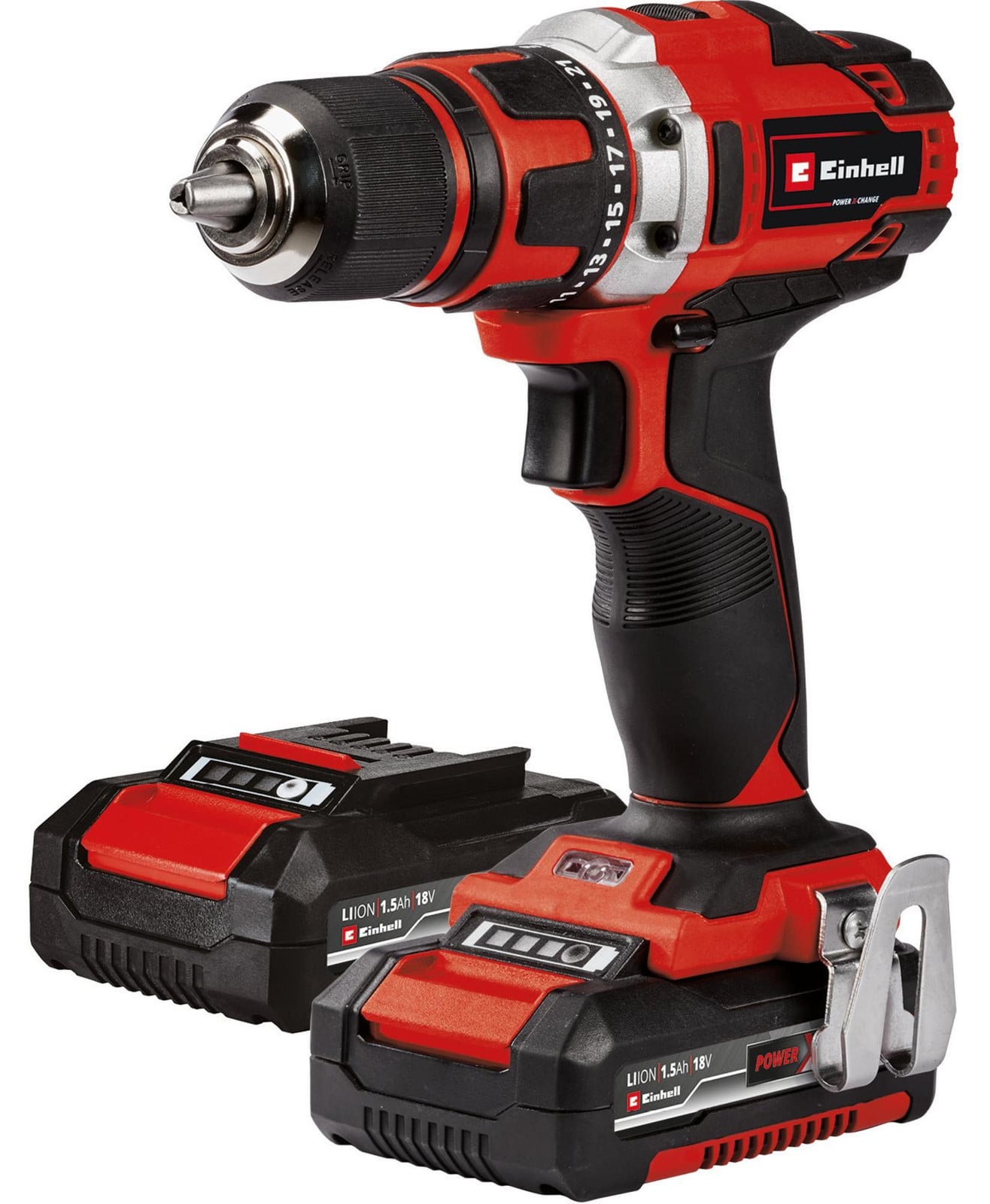 Einhell Power X-Change TE-CD 18/40-1 Li accuschroefboormachine met 2x 1,5 Ah accu