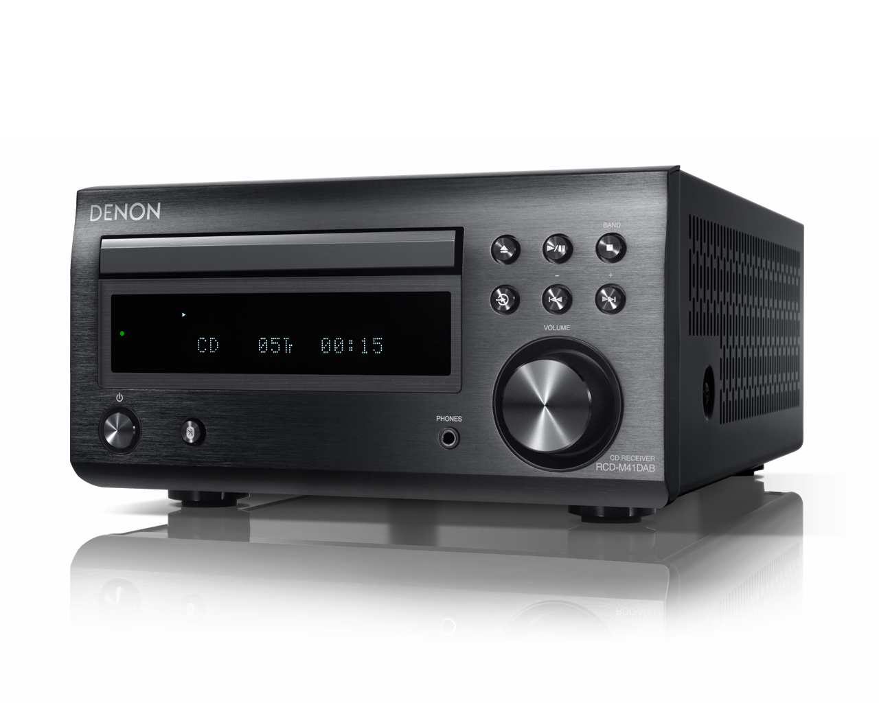 Denon D-M41DAB, Schwarz, 1 Disks, Ablage, DAB, DAB+, FM, 87,5 - 108 MHz, FL
