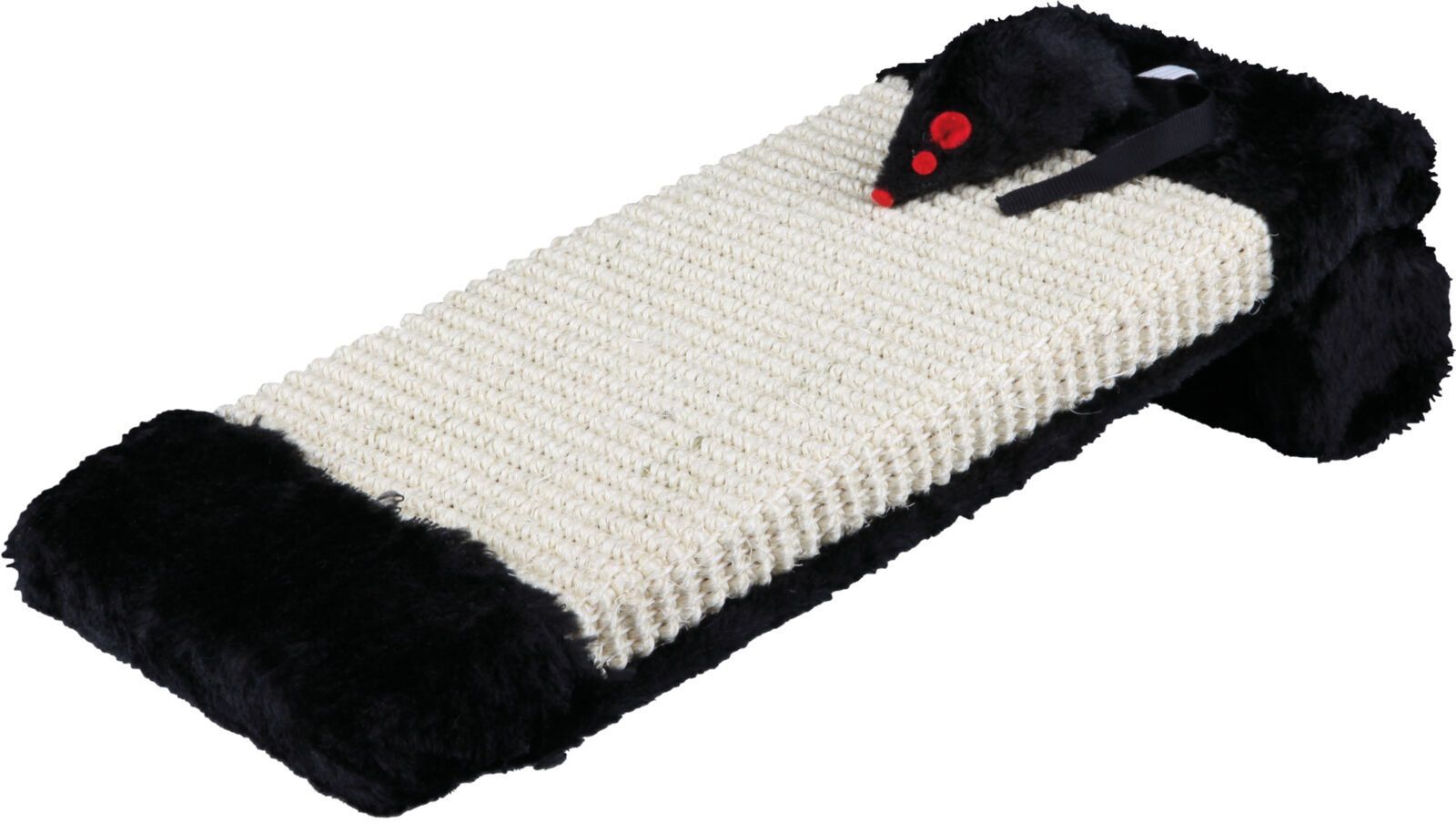 TRIXIE Kratzbrett auf Rolle, Sisalteppich / Plüsch, 15 x 35 cm, natur / schwarz