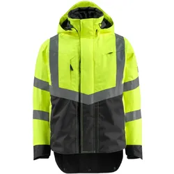 Warnschutz Hardshell-Regenjacke "HARLOW" Safe Supreme zweifarbig - 3XL - gelb/schwarz