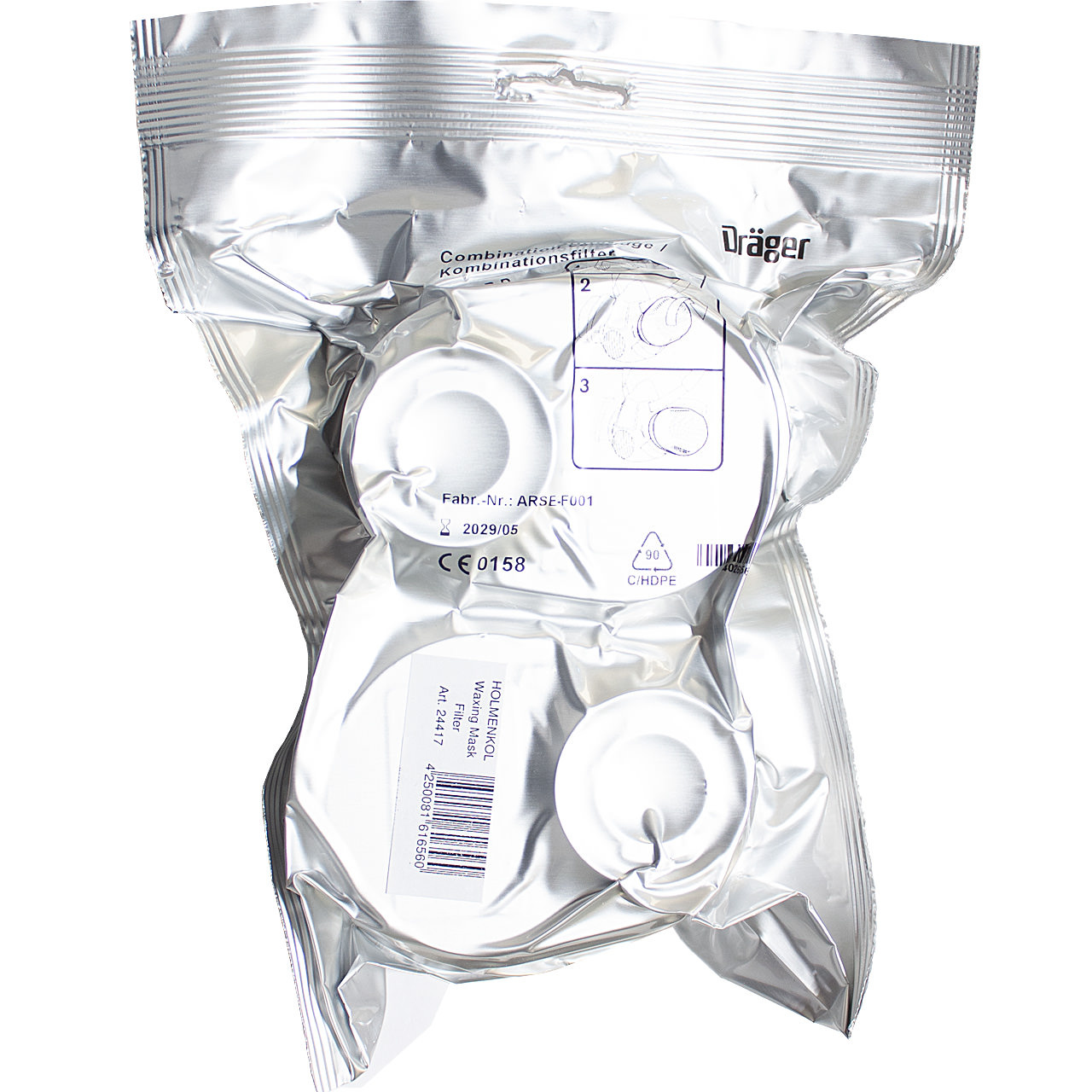 Holmenkol Wachsmaske Filter 2er Pack