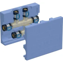 Geberit FlowFit Kreuzungs-T-Stück mit Dämmbox SiBr d25-d16-d25