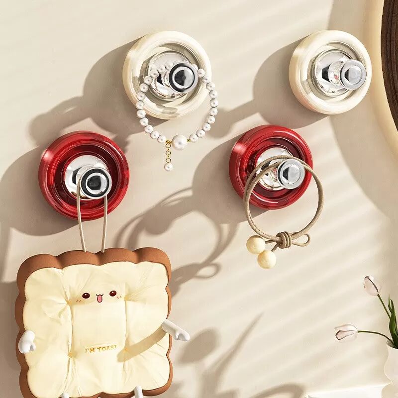 INF 2er-Pack Küchen-Badezimmer-Wand-Vakuum-Saughaken ohne Bohren Gelb