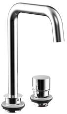 Emco Evo Waschtisch-2-Loch-Armatur 958300102 chrom, mit Dreh-/Kipphebel, passend zu Waschtisch 9577 114 62