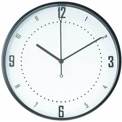 WANDUHR Design Weiß 30/30 cm