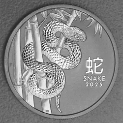 Platinmünze 1oz "Schlange" 2025 Lunar III – Year of the Snake 19% (Australien)