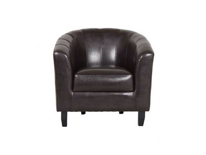 HTI-Line Cocktailsessel Cocktailsessel Cadogan Braun (Stück, 1-St., 1 Sessel), Loungesessel Clubsessel Kunstleder