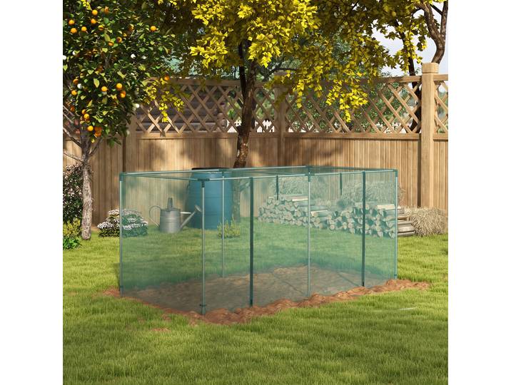 Outsunny Serre Jardin Acier Galvanisé 240x120x110cm Vert