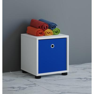 Midischrank VCM "Holz Würfel Badmöbel Badregal Benos-1", weiß, B:31cm T:30cm, Obermaterial: 100% Holz Wood., Schränke, Midischrank