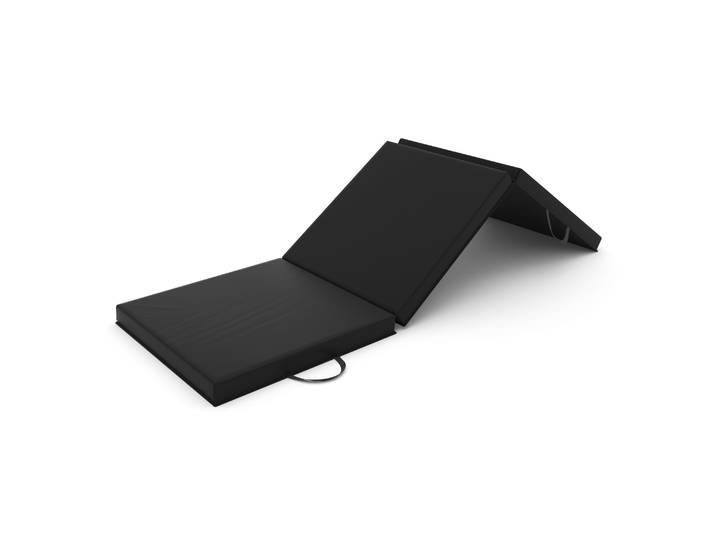 Gymnastikmatte faltbar 180 x 60 cm schwarz