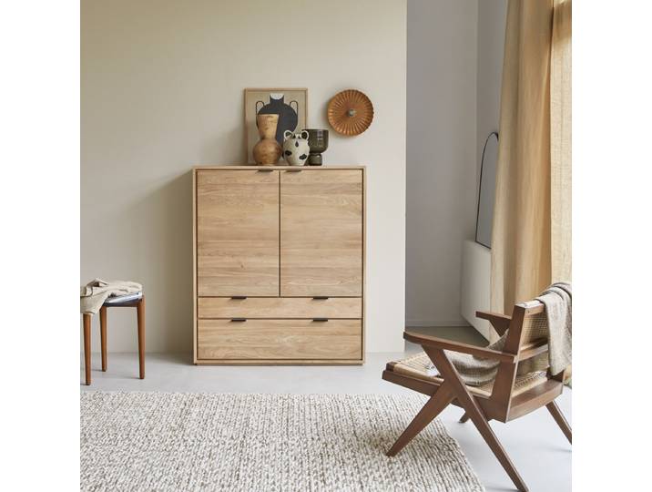Schrank aus massiver Eiche Senson - Natur