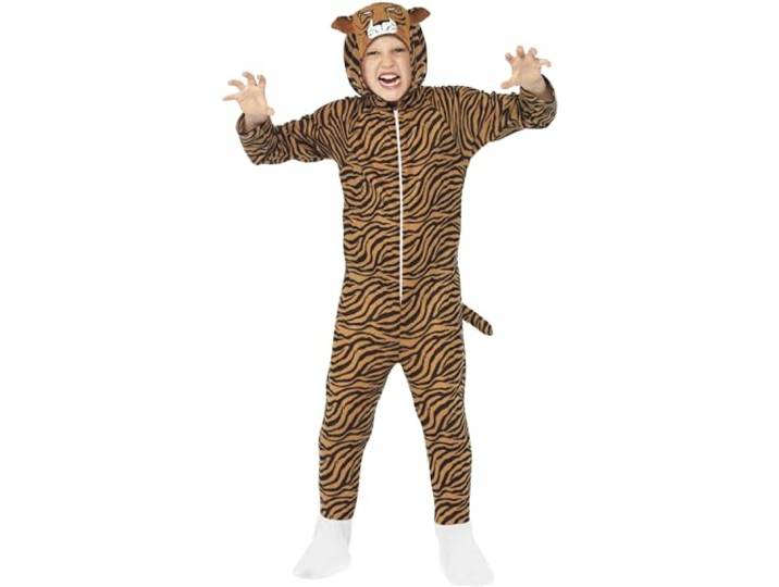 Smiffys Tiger Costume, Brown