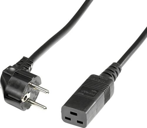 Roline 19.08.1552 Strom Anschlusskabel Schwarz 2.00 m