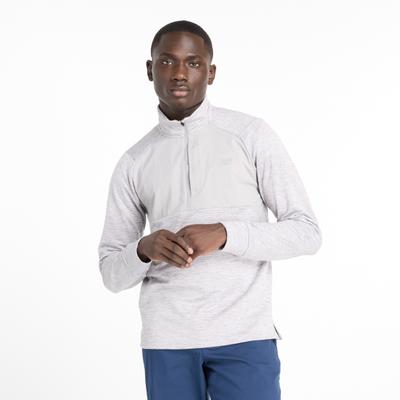 Laufshirt NEW BALANCE "ATHLETICS HEAT GRID 1/2 ZIP", Herren, Gr. XL, athletic grau (ag), Obermaterial: 95% Polyester, 5% Elasthan, Rundhals, Shirts Laufshirt, für vielseitige Aktivitäten, sportlicher Stil, für Erwachsene