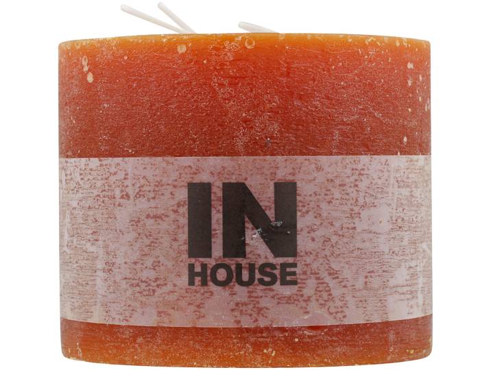 Inhouse Zylinderkerze 120x100 Cognac
