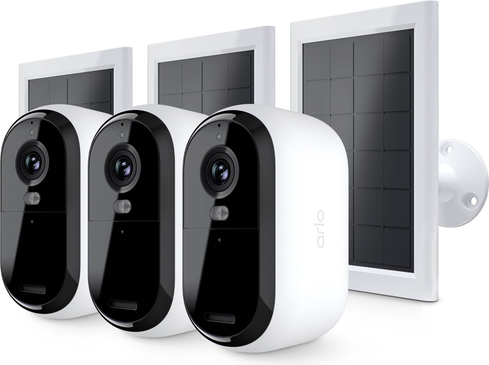 Arlo Surveillance Camera Pack 3 Essential 2k Camera's met 3 Solar Panels