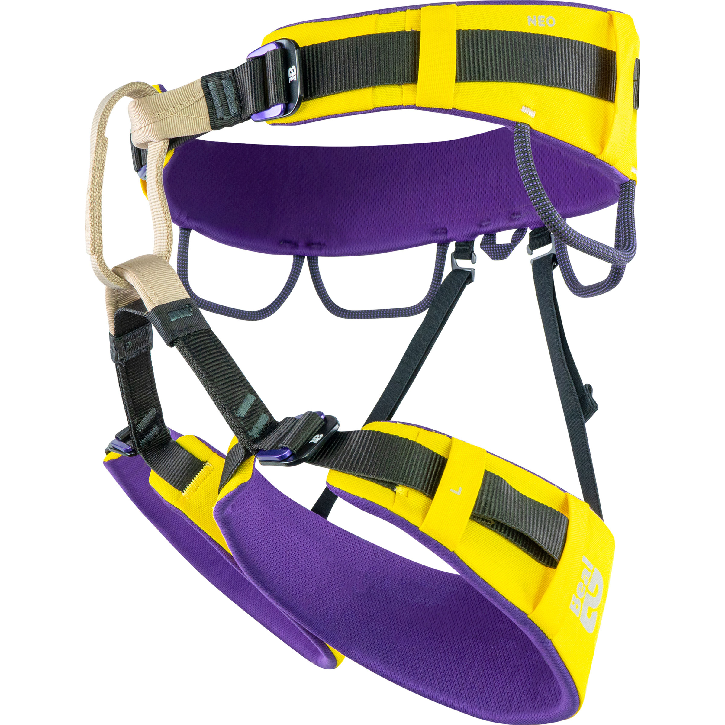 Beal Neo Klettergurt gelb Größe 76-107cm Klettersteig | Sportklettern