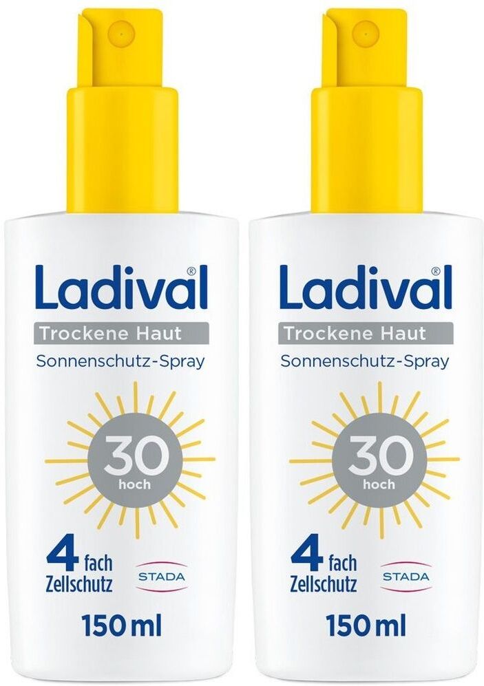 Ladival trockene Haut Sonnenschutz-Spray LSF 30 x2 2x150 ml Spray