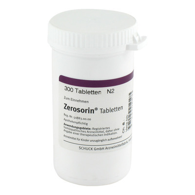 SCHUCK GmbH Arzneimittelfabrik ZEROSORIN Tabletten 300 St 02470483