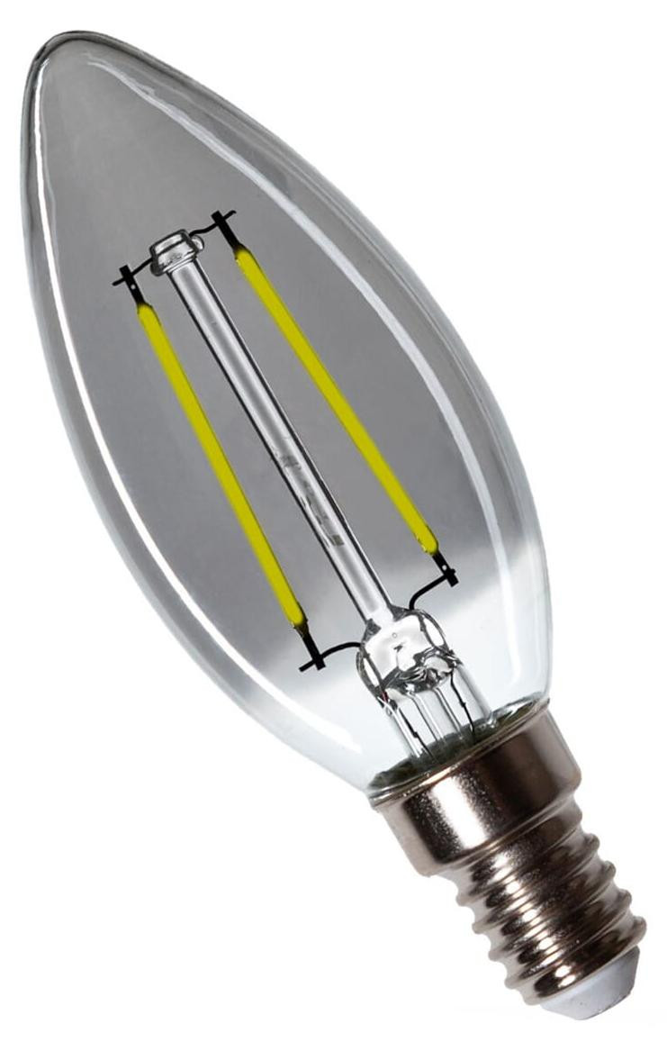 Spectrum LED Kaarslamp C35 E14 Rookglas - 2.5W 150lm 4000K - Neutraalwit