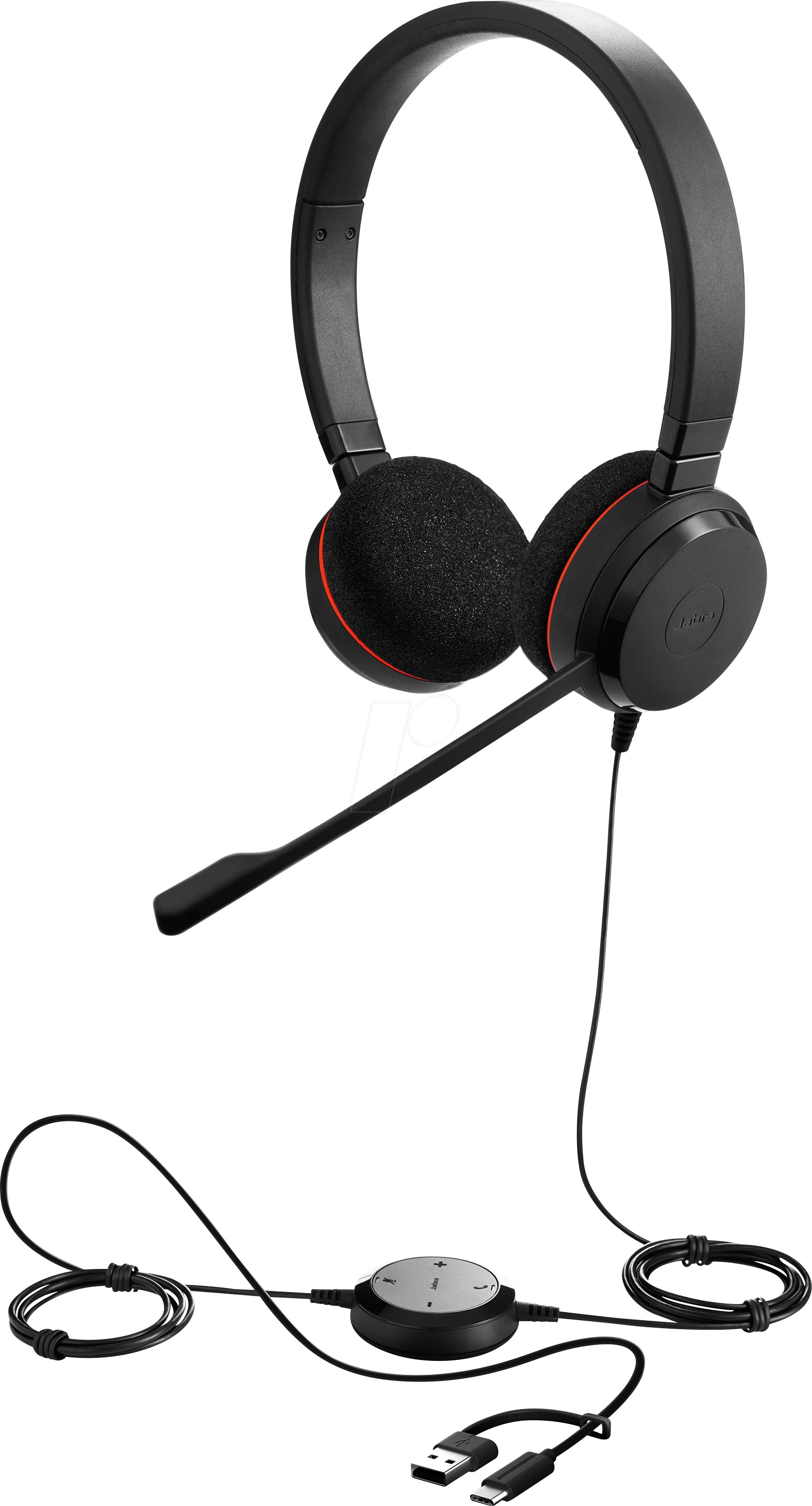 Jabra Evolve 20 Stereo kabelgebundenen Headset USB-C/A, Microsoft Teams