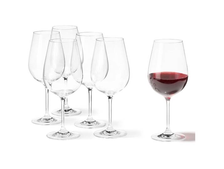 Rotweinglas-Set Leonardo Transparent Kristallglas H 24 cm 0.7 l 6 Stk - Rotweinglas-Set