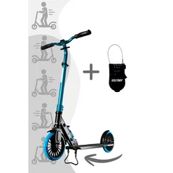 Solitary Scooter S-200 inkl. gratis Sicherheitsschloss , Farbe: Black/Green/yellow