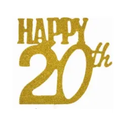 Tortenstecker „Glückliche 20 Jahre“