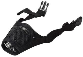Uplifted Finds Adjustable Mesh Dog Muzzle Breathable Pet Mouth Cover s black