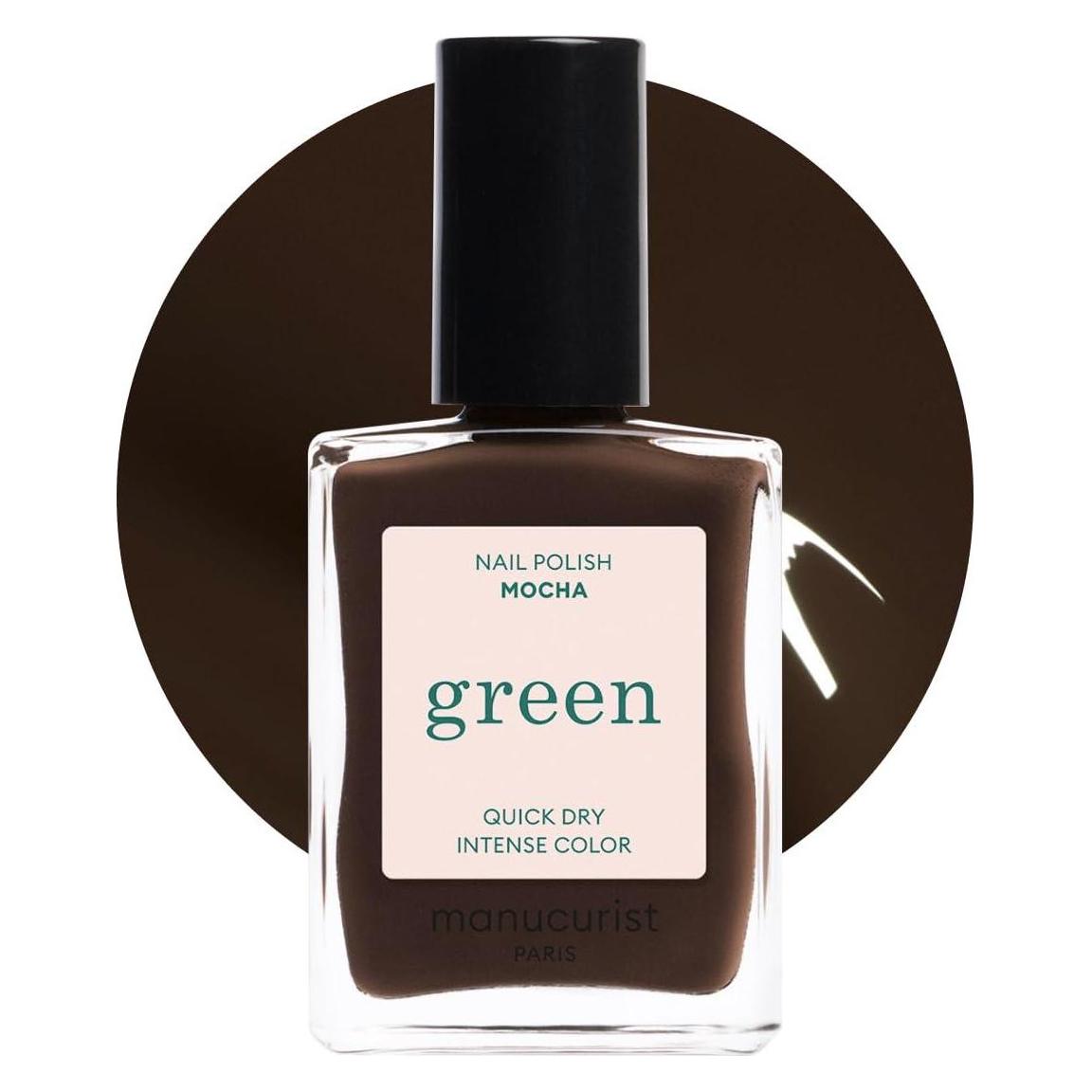 Manucurist Green Mocha Dark Brown Nail Polish - Natural Classic (Dark Brown, Mocha) (33319)