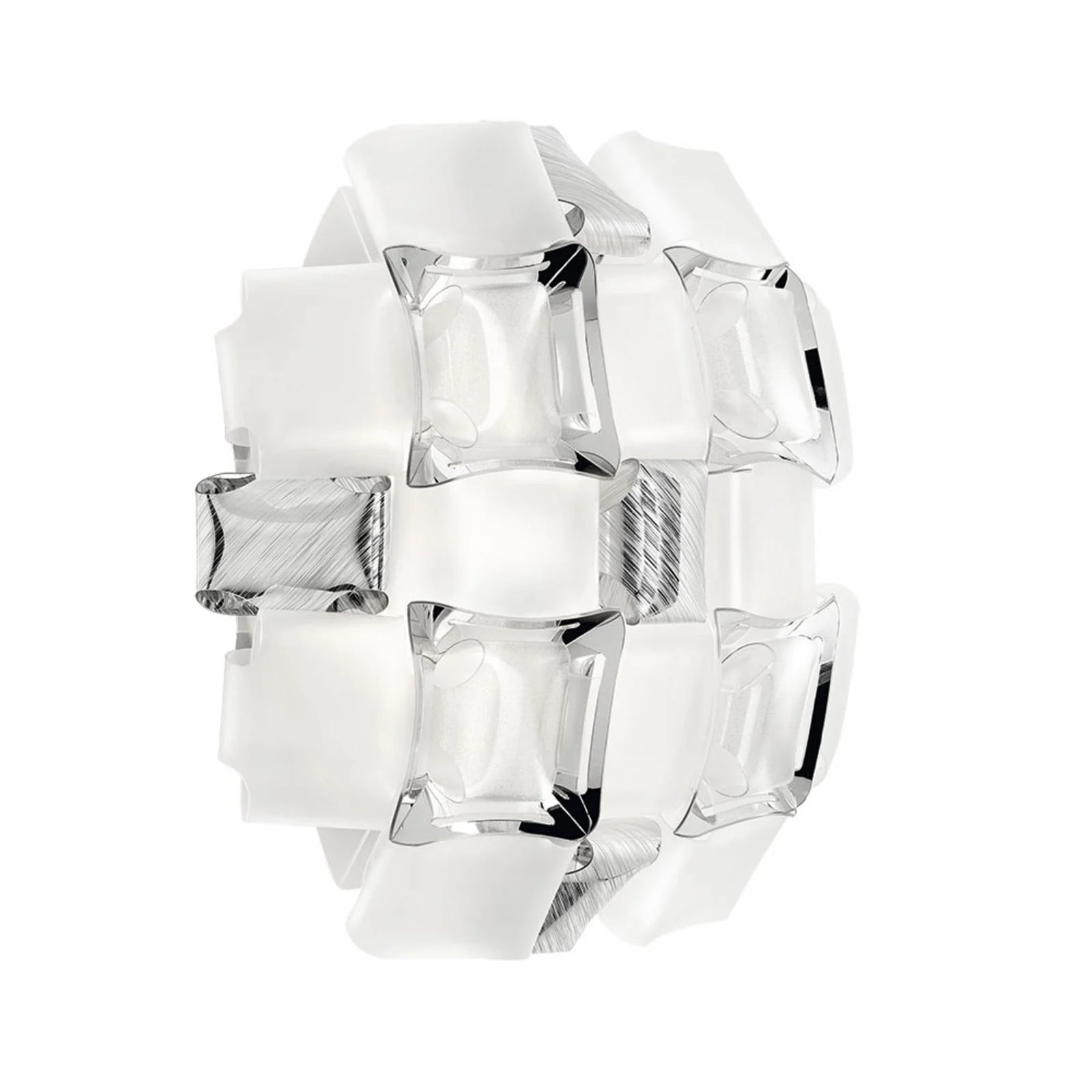 Slamp Mida Applique Wandlamp White/Platinum voor de woonkamer