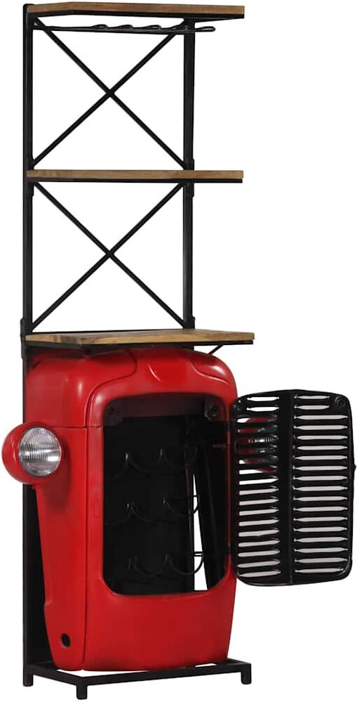 vidaXL Cave à vin Tracteur 49x31x172 cm Bois massif de manguier