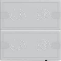 KNX Tastsensor Komfort Zweifach für Gira One und KNX mit Raumthermostat anthrazit, Retail