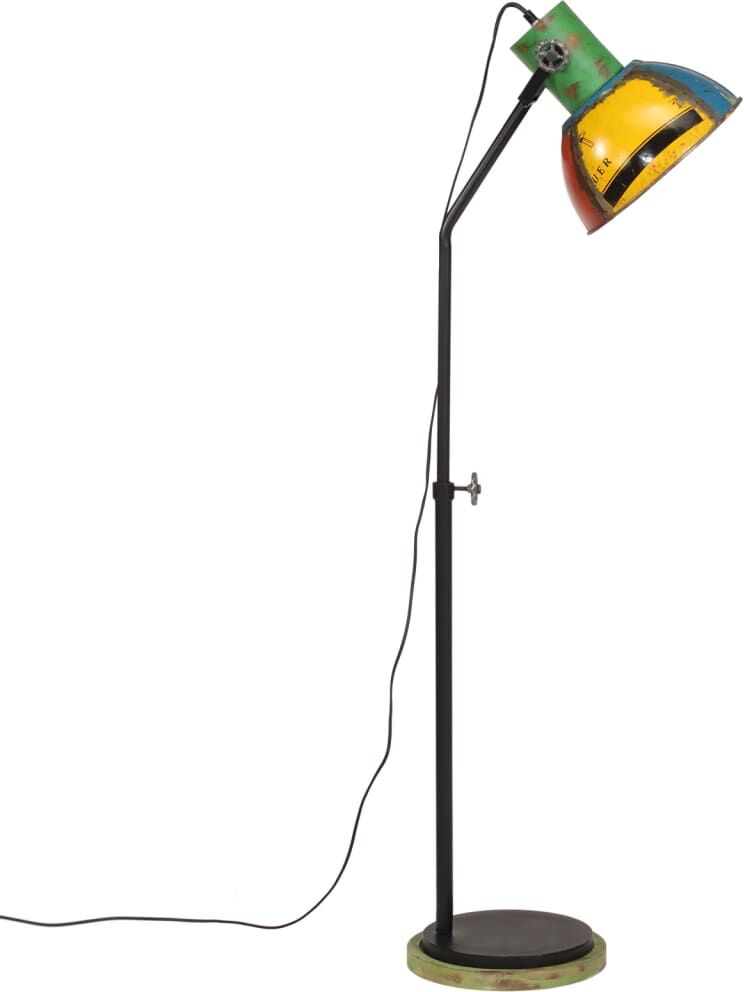 vidaXL Lampadaire 25 W multicolore 30x30x100-150 cm E27