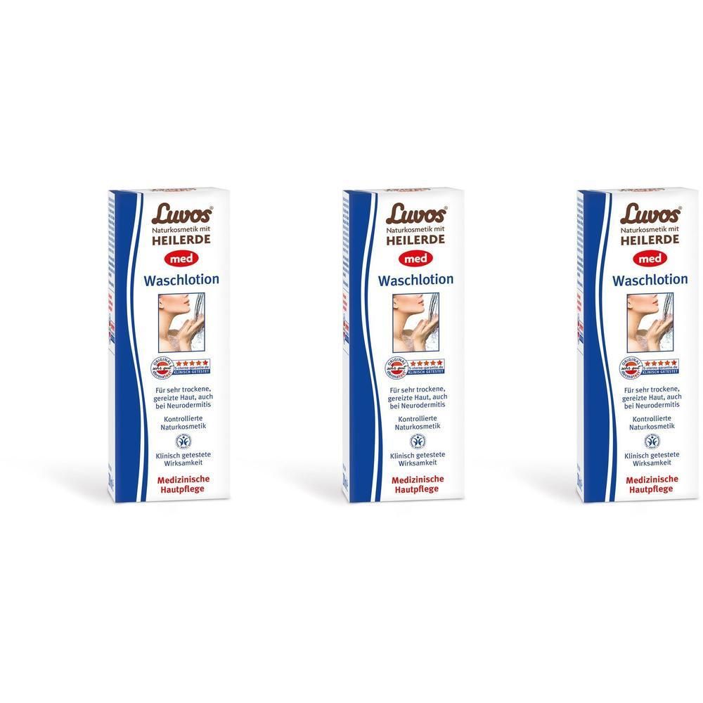 Luvos Naturkosmetik MED Wasch- und Duschlotion x3 3x200 ml Duschgel
