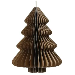 Decoris Weihnachtsdeko Papierbaum braun -  FSC 100 %