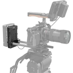 SmallRig Advanced V Mount Battery Mount Plate with Dual 15mm Rod Clamp 3203B, Video Zubehör, Schwarz