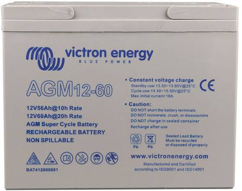 Victron Energy Deep Cycle BAT212200084 Bleiakku 12V 22Ah Blei-Vlies (AGM) (B x H x T) 181 x 167 x 77mm