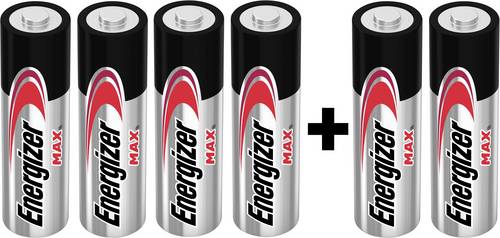 Energizer Max 4+2 Mignon (AA)-Batterie Alkali-Mangan 1.5V 6St.