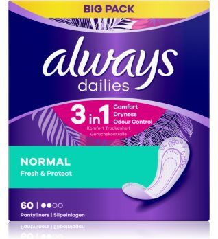 Always Dailies Normal Fresh & Protect pensos diários 60 un.. Dailies Normal Fresh & Protect