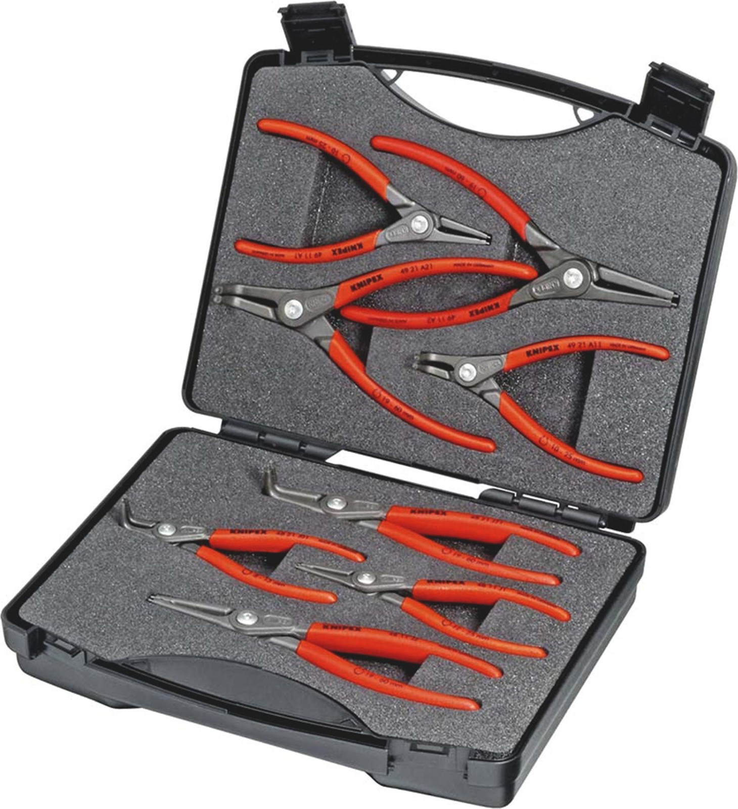 Knipex Set tangen voor het verwijderen van borgringen